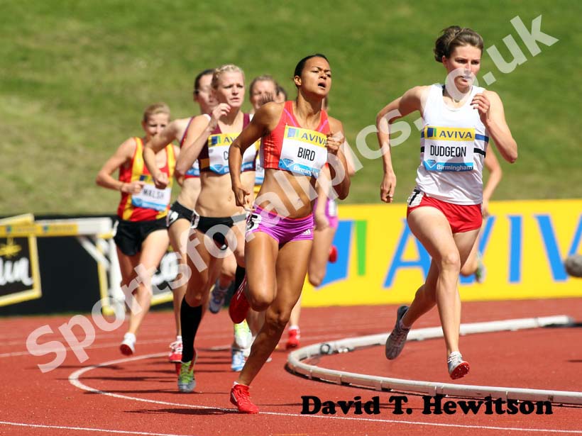 Tara Bird and Emily Dudgeon, 800 metres On Camp with Kelly, 2012 Samsung Diamond League, Birmingham.